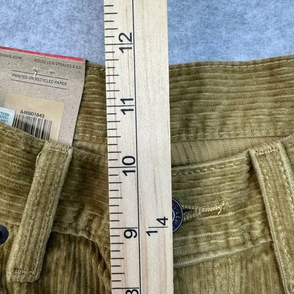 Levi's Corduroy Pants Mens 27x30 Golden Tan Straight Leg Regular Fit 5-Pocket